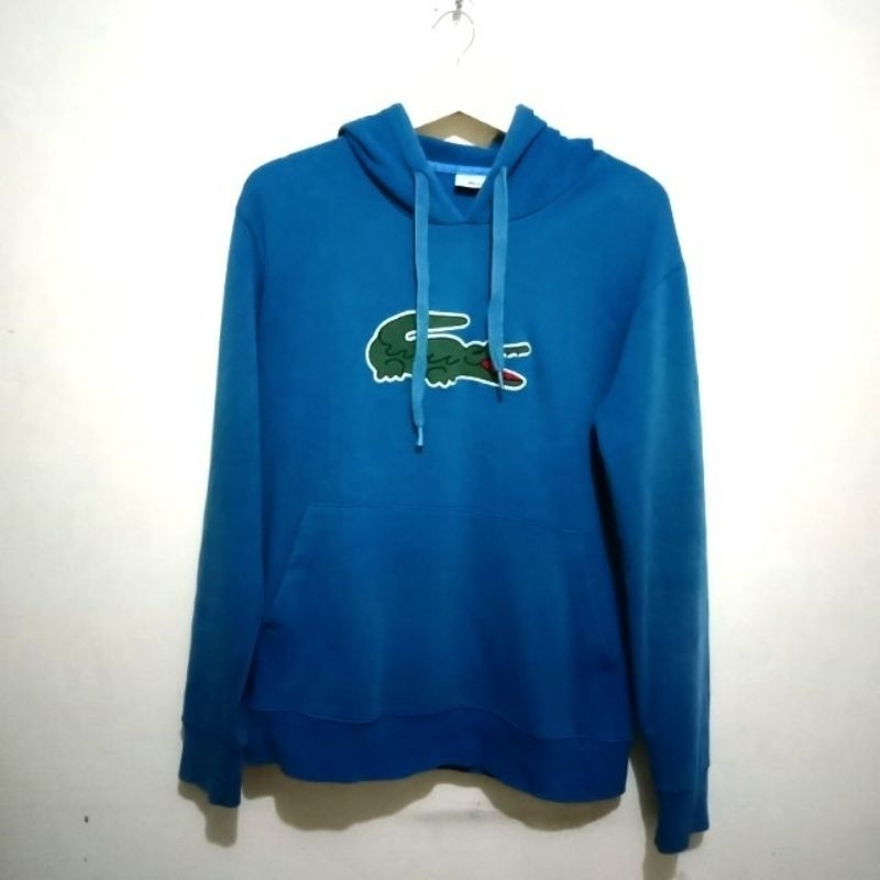 hoodie lacoste big logo second original