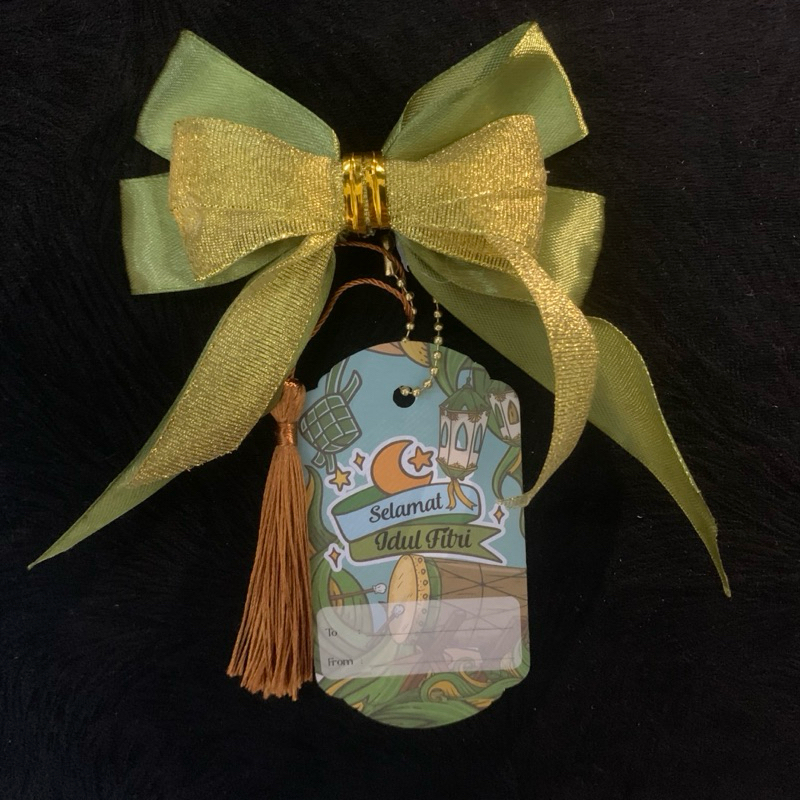 

hangtag ramadhan hiasan ramadhan hampers ramadhan pita satin ramadhan pita satin siap pakai