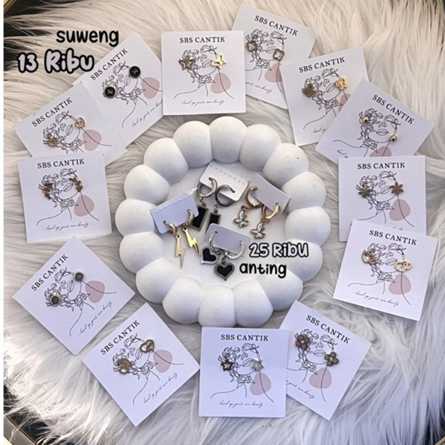 Anting Suweng Wanita Aesthetic Titanium