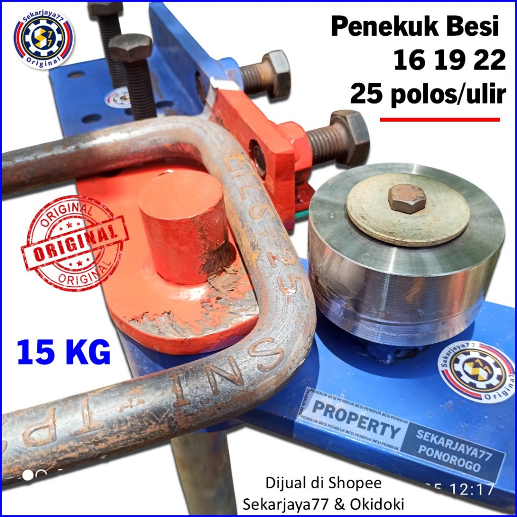 Penekuk Besi Beton Alat Bending Besi Beton Ukuran 16 19 22 25 mm Sekarjaya77 SJ2503