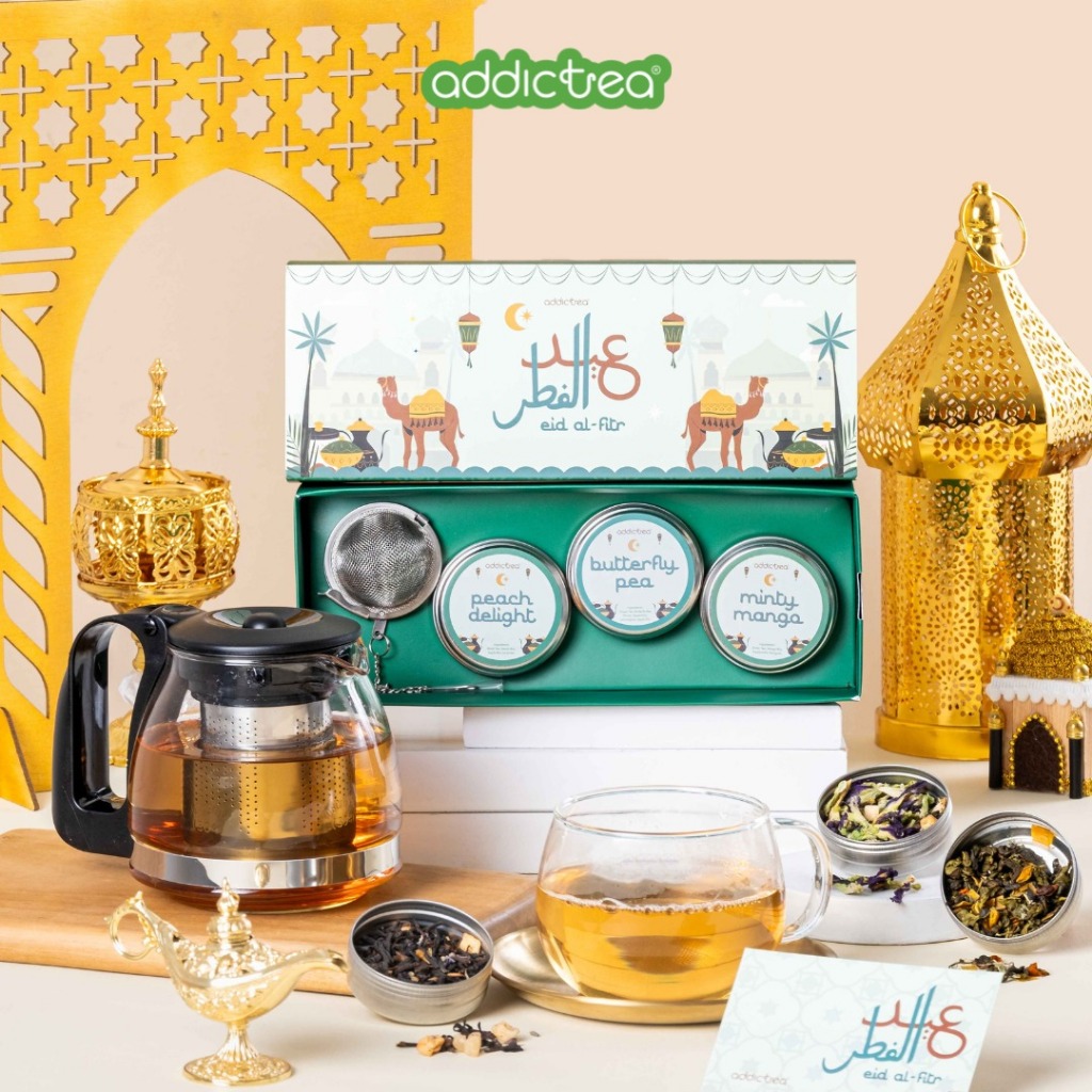 

Addictea Hampers Special Tea Leaves | Gift Box Teh Unik Soft Box Hampers Idul Fitri Ramadhan Gift