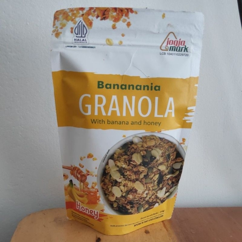 

[Bananania] Granola Pouch 115gr - Cereal Sehat Enak Murah Instan Crispy Crunchy Mix Oats Sarapan