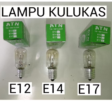 Lampu Kulkas LOVOV Ukuran Fitting E14 E17 Original
