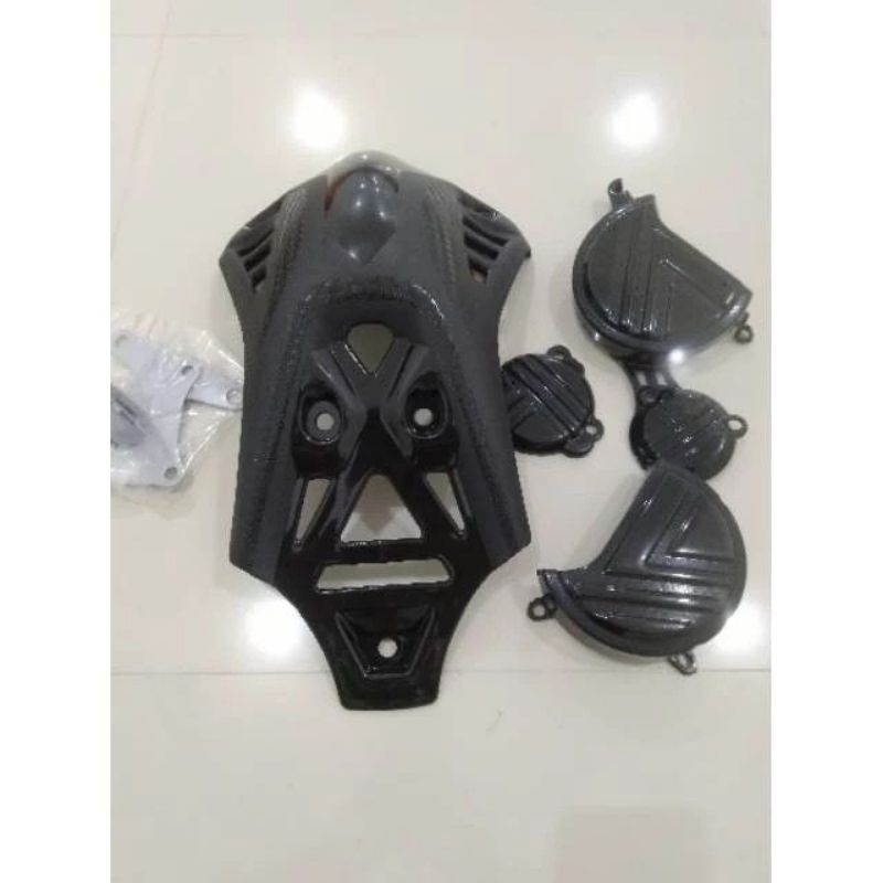 ￼Tutup Mesin Klx 150 Full Dtracker 150 Klx Bf Klx S Klx L Engine Guard  Klx Cover mesin Klx full set