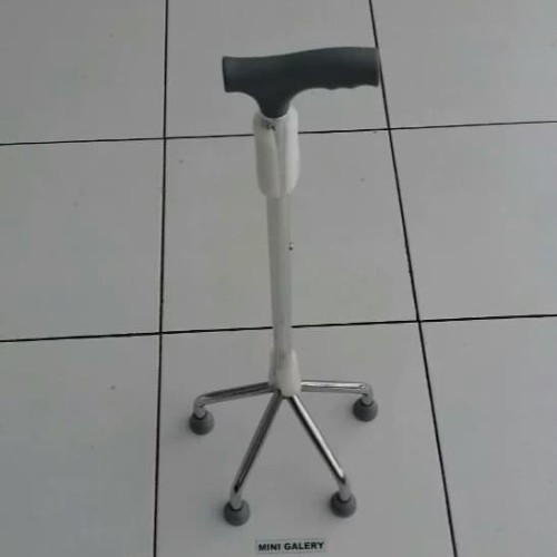Tongkat Jalan Lansia Manula (kaki 4) STAINLESS