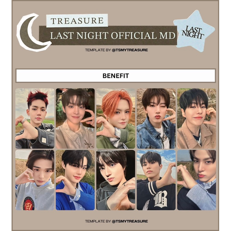 Treasure Photocard md last night jeongwoo asahi (benefit, case & sweatshirt)