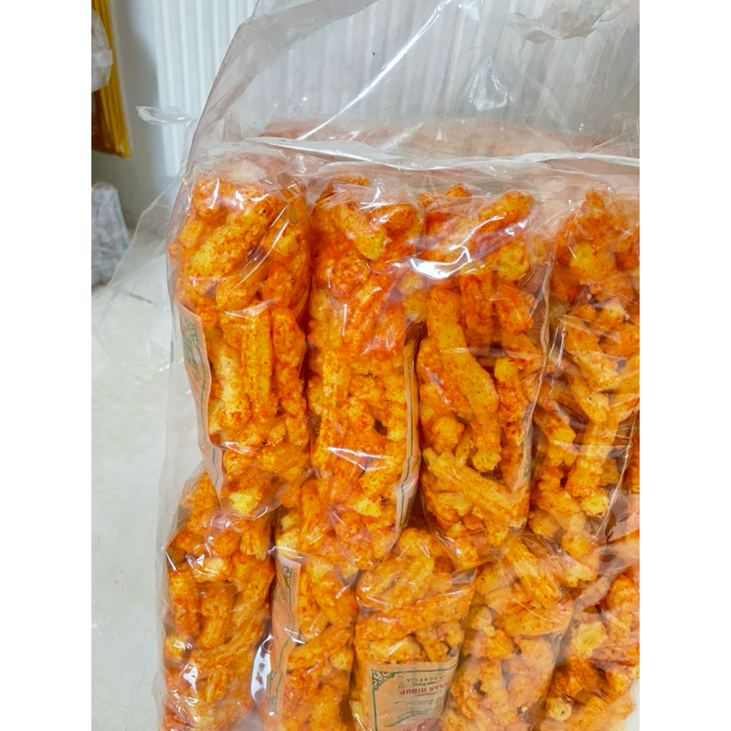 

Kerupuk Manggar Pedas Gurih Cap Apel