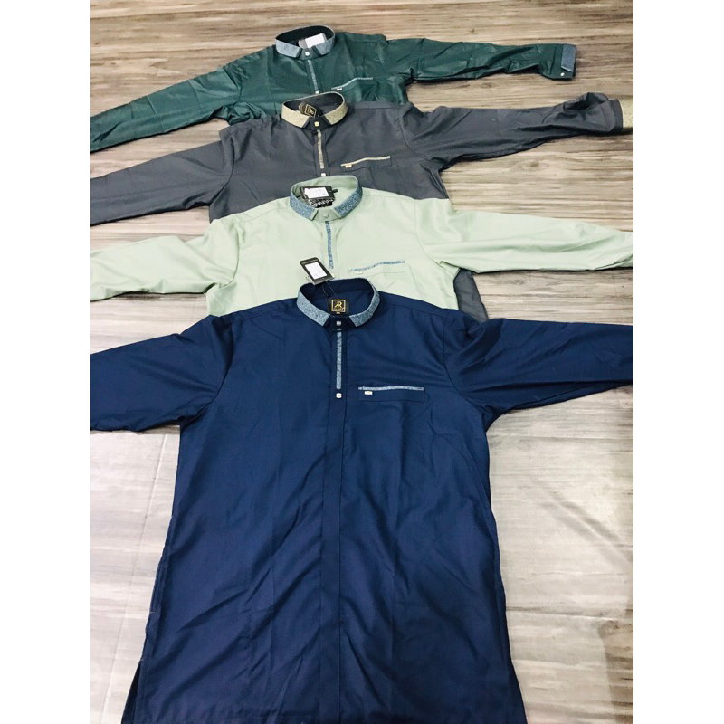 baju koko al raz idham lengan panjang