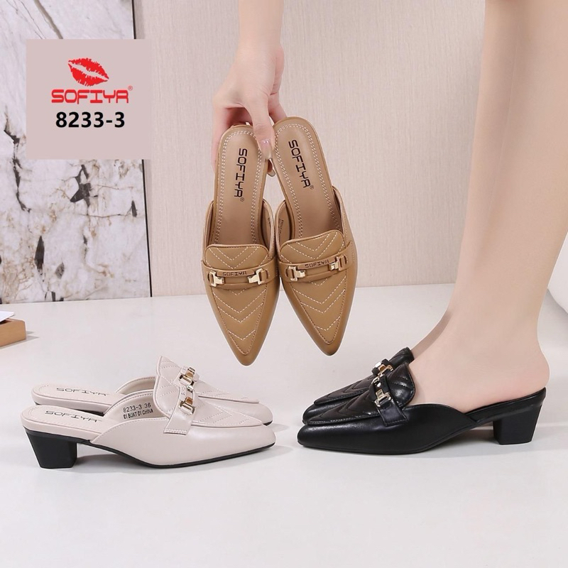 Sofiya 8233-3-sepatu sandal fashion hak 3cm wanita