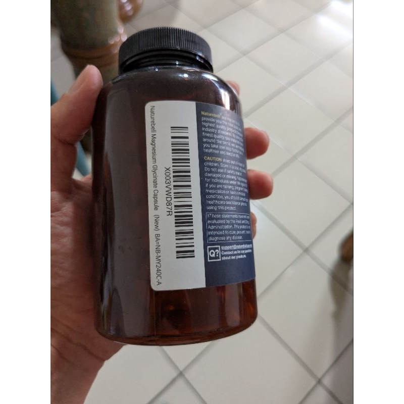 Ecer share naturebell magnesium glycinate 500mg