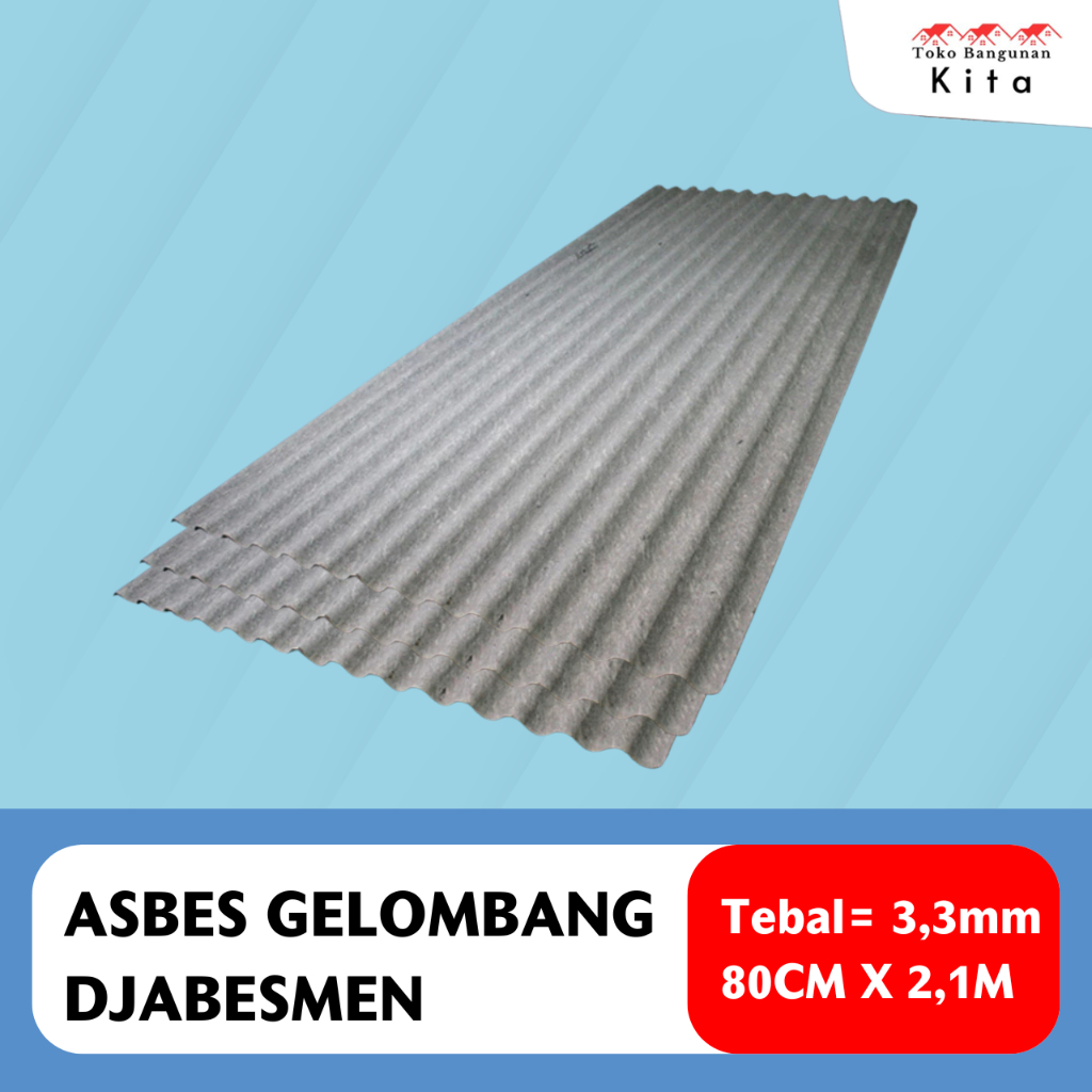 Djabesmen - Asbes Gelombang Kecil 210 Cm