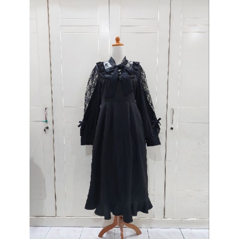 Premium Kawaii deary ribbon black dress|kawai kawaii liz lisa rojita dear my love deary | jiraikei j