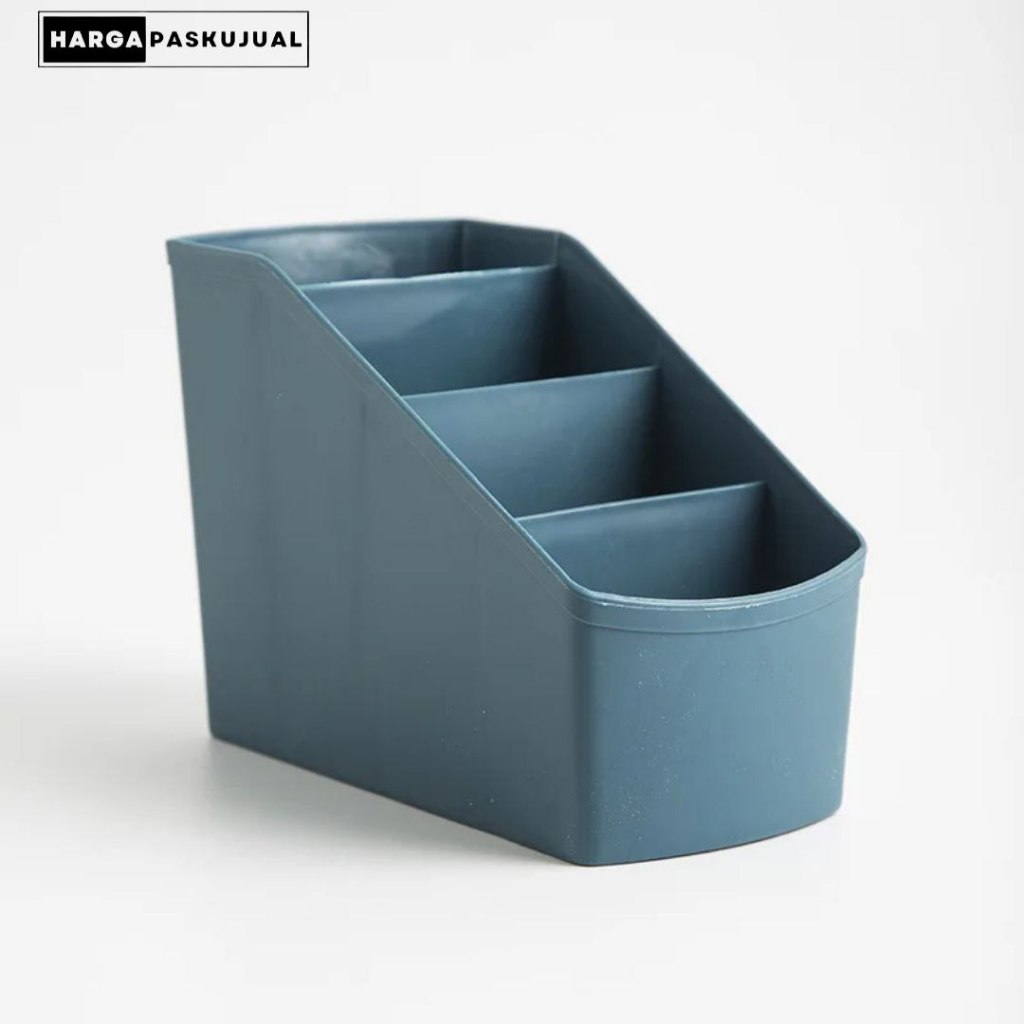 Rak meja atk mini 4 sekat rak serbaguna Rak ATK Pulpen Pensil Rak Kosmetik Lipstik Meja Kantor Kamar