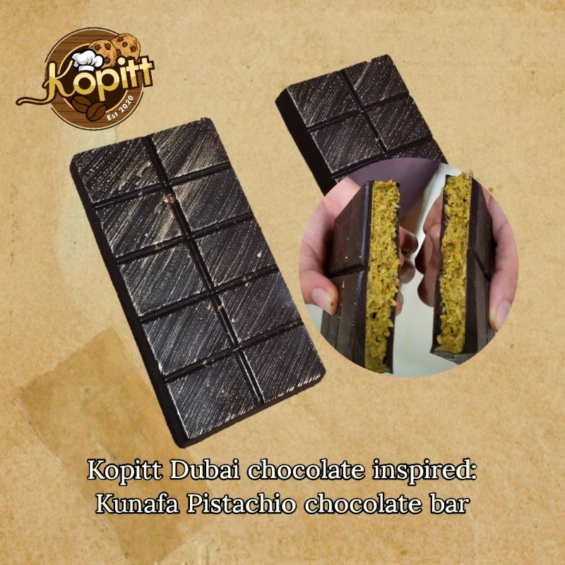 

Kunafa Chocolate Bar (inspired by dubai knafe chocolate bar)