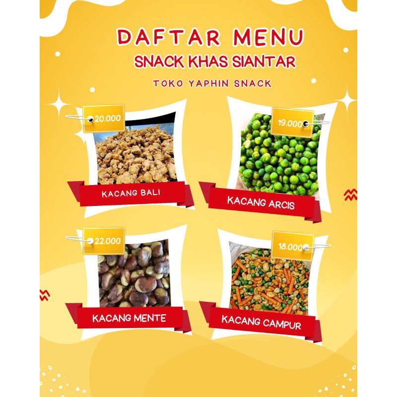 ANEKA SNACK JAJANAN KACANG KACANGAN KHAS PEMATANG SIANTAR (BISA COD)