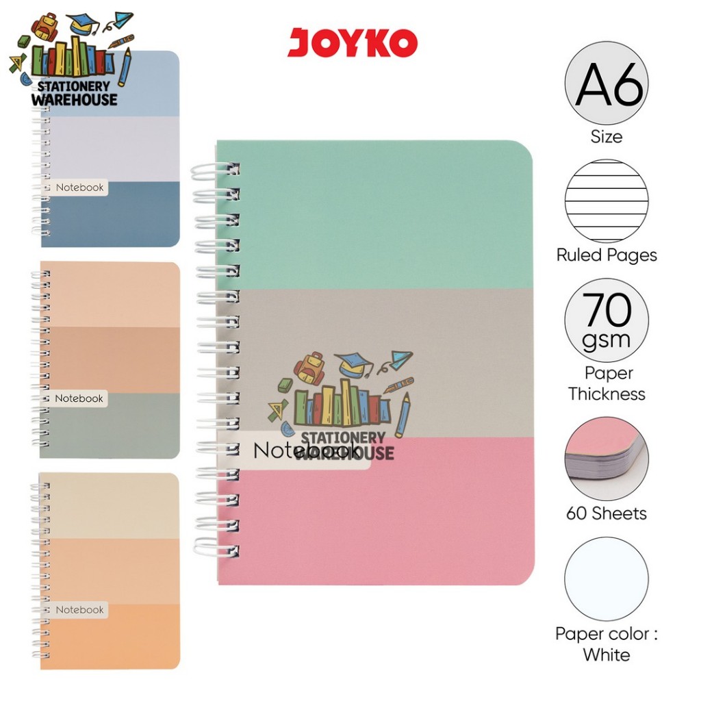 

Ruled Notebook Diary Agenda Buku Catatan Bergaris Joyko NB-743 A6