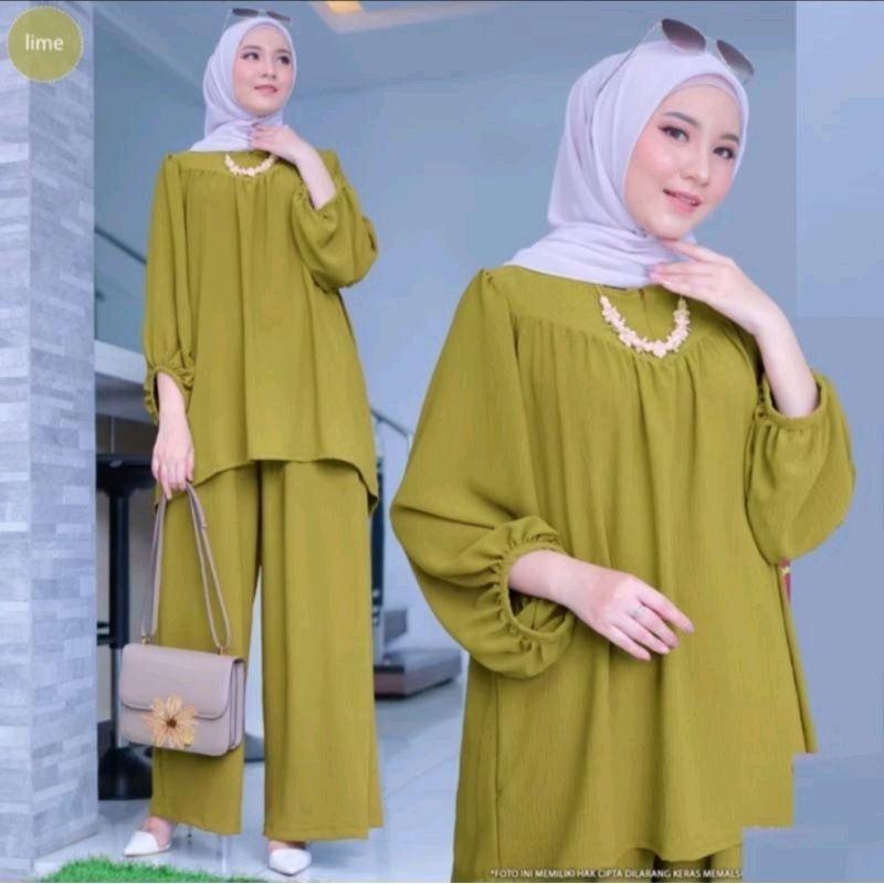 ONE SET MEYKA BALOM DAYLY // BLOUSE SET MEYKA DAYLI CRINKLE