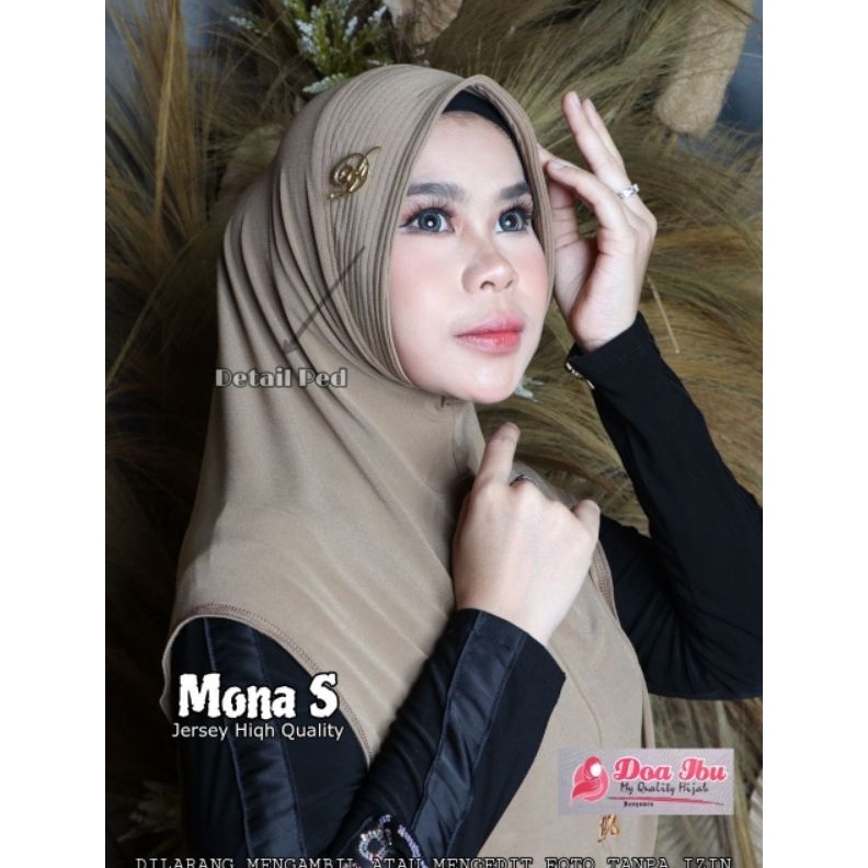 KODE X38L ORI DOI 317 MONA S SOFTPED FLOW JILBAB DOA IBU  HIJAB POLA OVAL DEX SPORTY NUTUP DADA DEWA