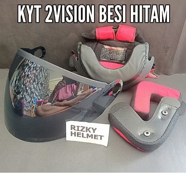 Busa Helm KYT 2 Vision Kancing Besi + Kaca Helm KYT 2 Vision, kyt 2vision