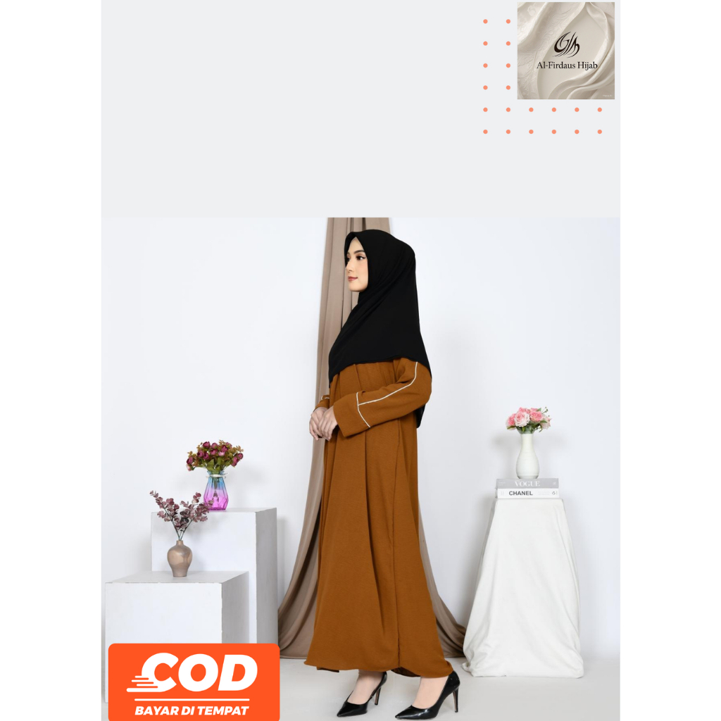 Gamis Syari Abaya Inayah List Kaftan