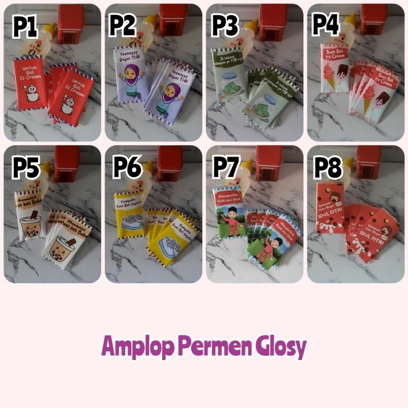 

AMPLOP LEBARAN BENTUK PERMEN GLOSY EKONOMIS