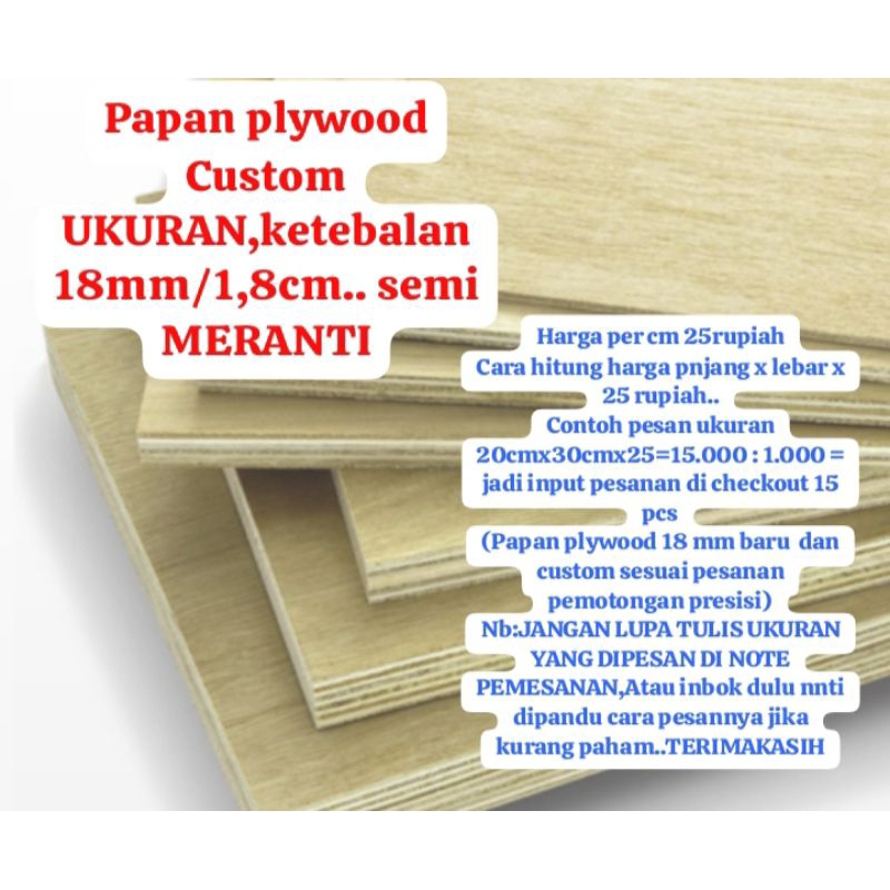 

PAPAN PLYWOOD CUSTOM UKURAN