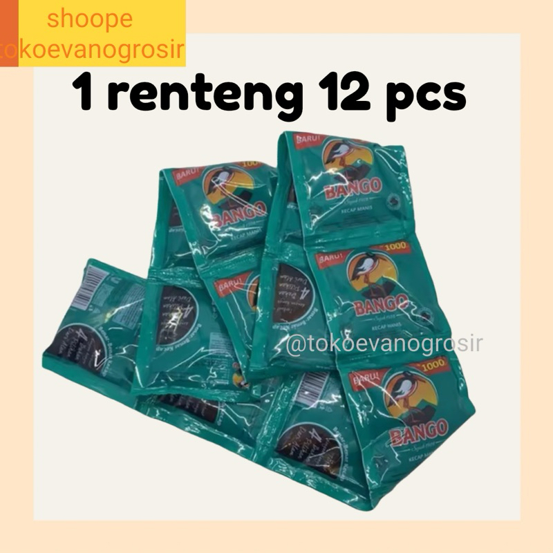 

Kecap Bango Sachet Renceng 20 ml isi 12 Sachet / Bumbu Dapur / Kecap Manis