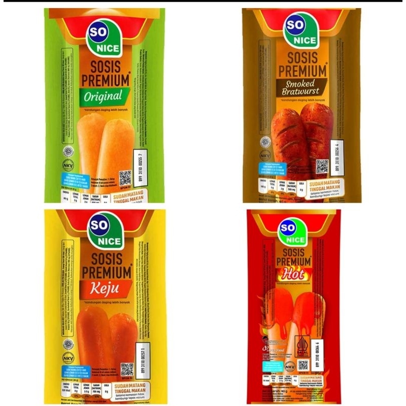 

Sosis So Nice Premium 60 gram