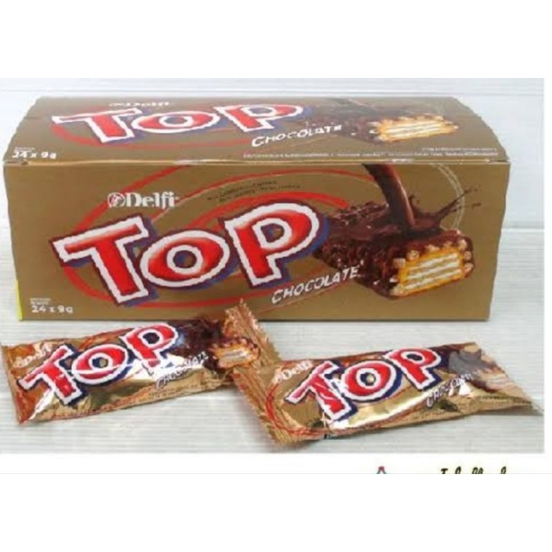 

wafer top 1 kardus/top coklat