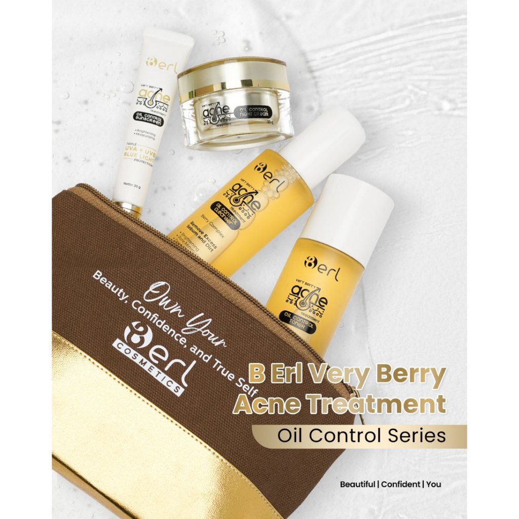 [BISA COD] B ERL INTENSE ACNE SERIES POUCH / Paket Krim Acne B Erl / Krim B Erl / Skincare B Erl