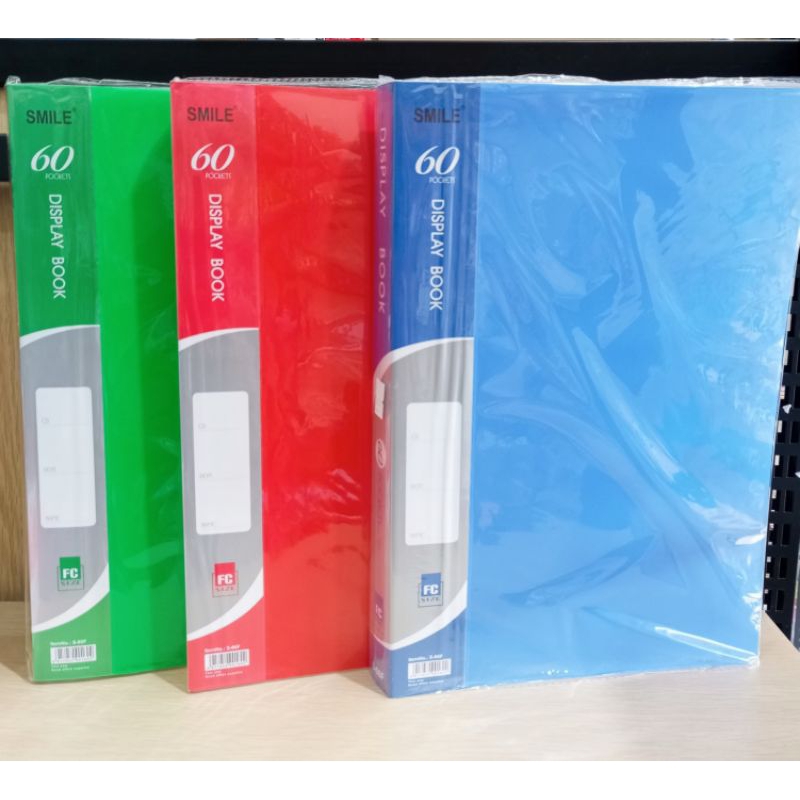 

(1PCS) CLEAR HOLDER SMILE/MAP FILE 60 POCKET (DISPLAY BOOK)