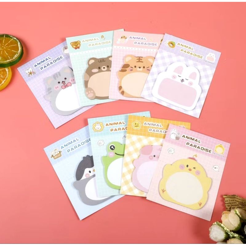 

STICKY NOTES KARAKTER HEWAN LUCU STICKY NOTES RANDOM 20 LEMBAR