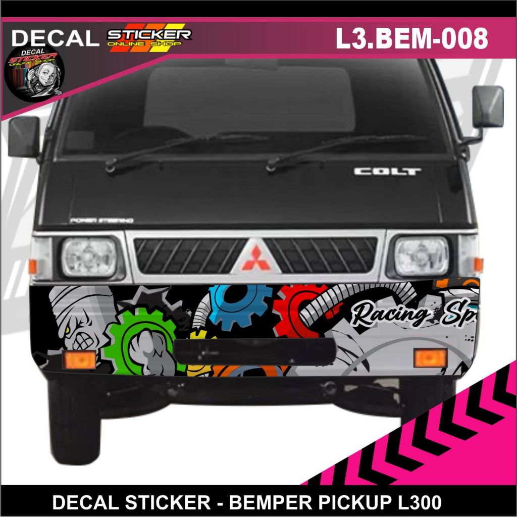 DECAL BEMPER PICKUP L300 STIKER MOBIL STICKER VARIASI KEREN