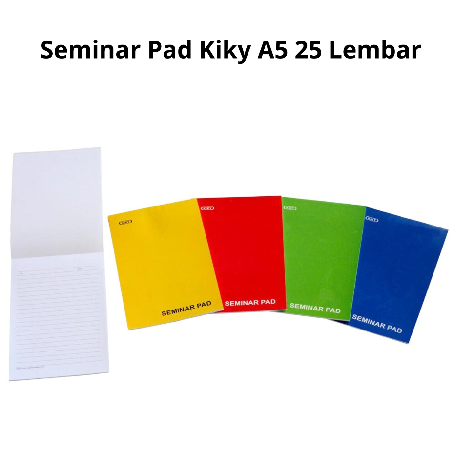 

SEMINAR PAD / BLOCK NOTE A5 ISI 25 LEMBAR / BLOCK NOTE KIKY 25