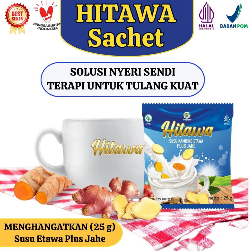 

HITAWA Susu Etawa Plus Jahe Kemasan Sachet No Prengus No Amis