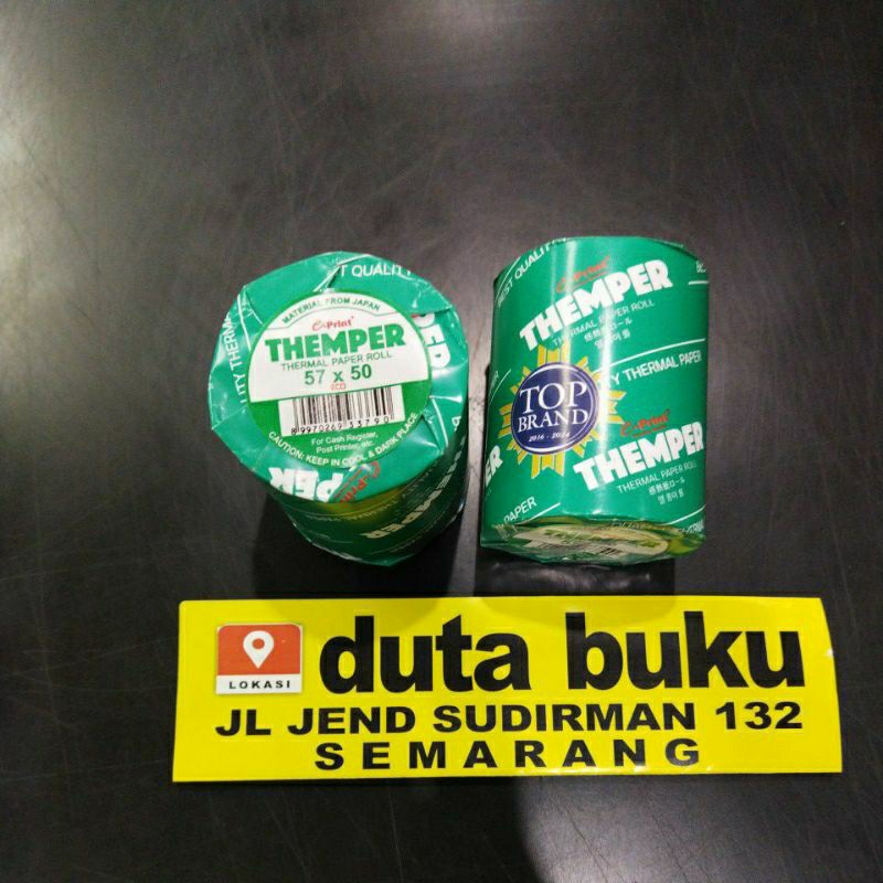 

Kertas Struk Roll Kasir EDC / Thermal Paper Register Roll Eprint 57 x 50 Economic Hijau