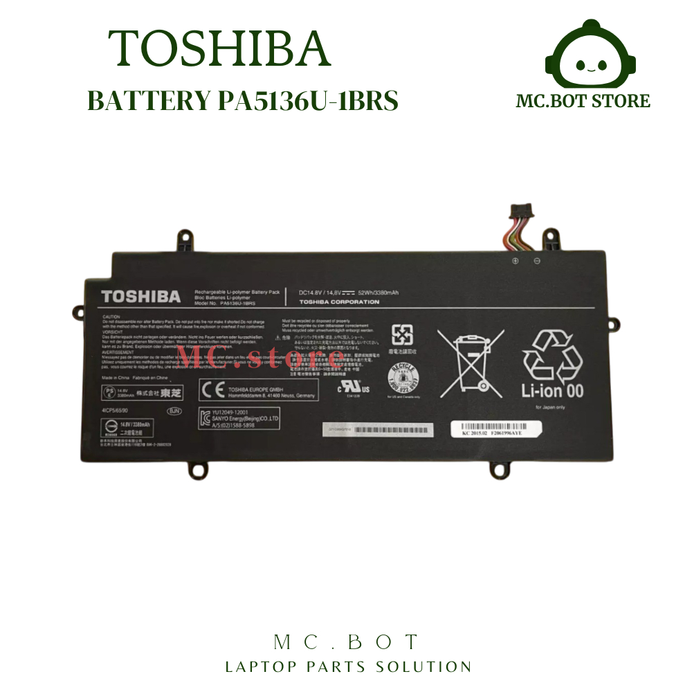 Baterai Original Toshiba Portage Z30 Z30-A Z30-A1301 PA5136 PA5136U PA5136U-1BR