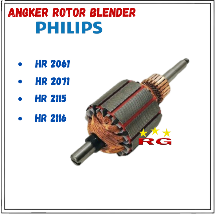 ROTOR DINAMO BLENDER PHILIPS HR 2061 2071 2115 2116 /ANGKER