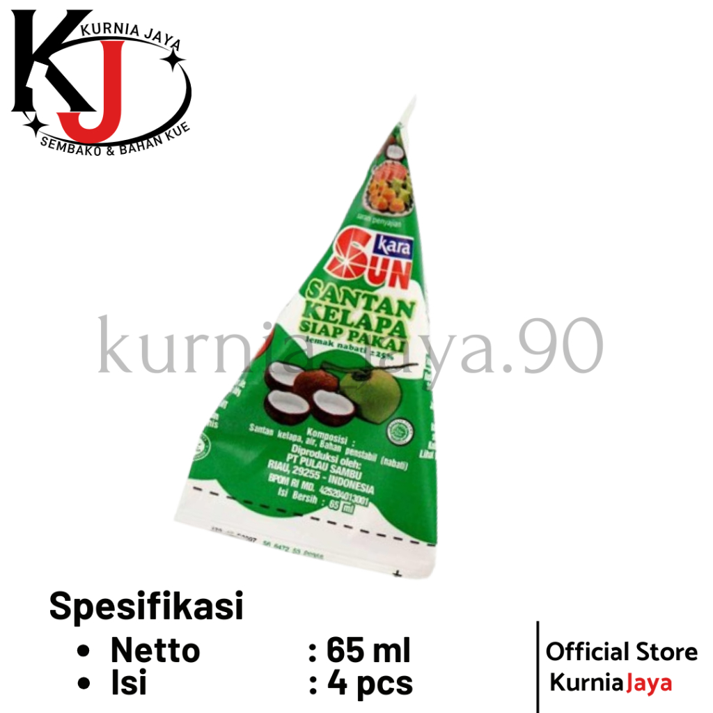 

[ SUNKARA ] Santan Kelapa 65ml