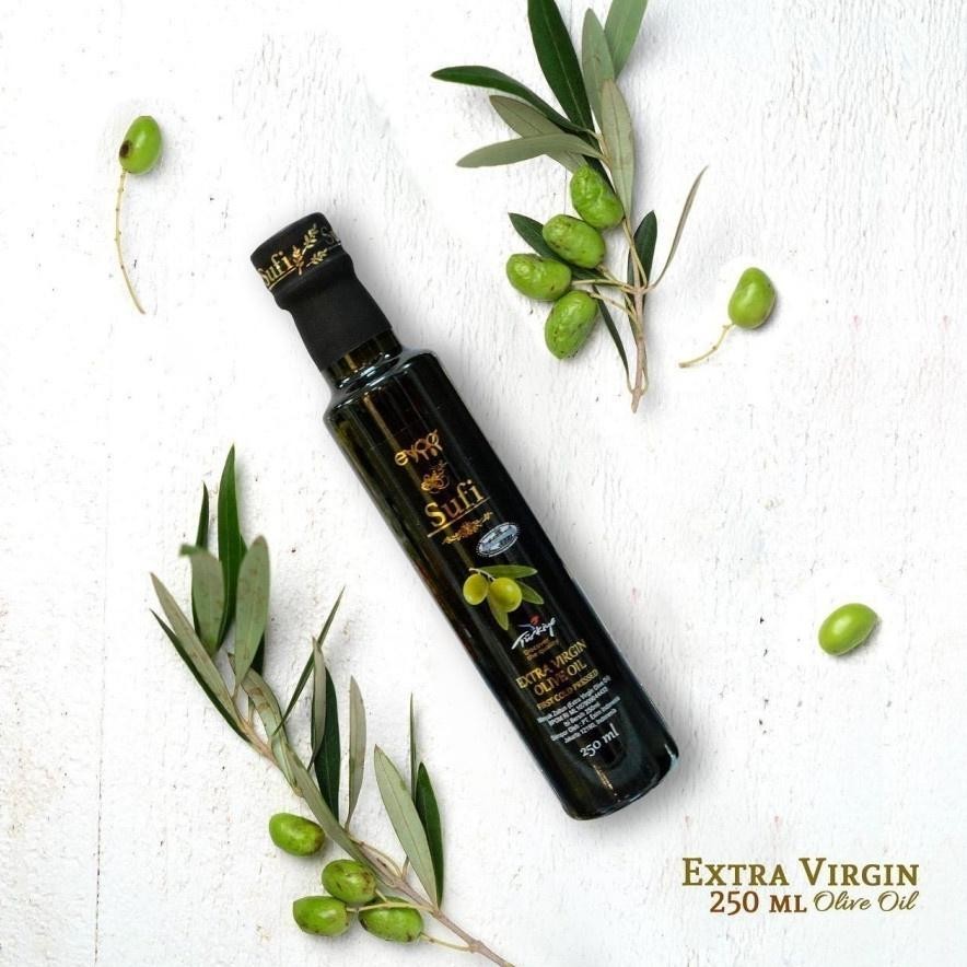 

MINYAK ZAITUN EXTRA VIRGIN OLIVE OIL (EVOO) SUFI KEMASAN 250 ml MURAH