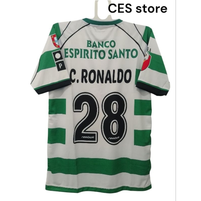jersey baju bola retro sporting lisbon cristiano ronaldo sport olahraga