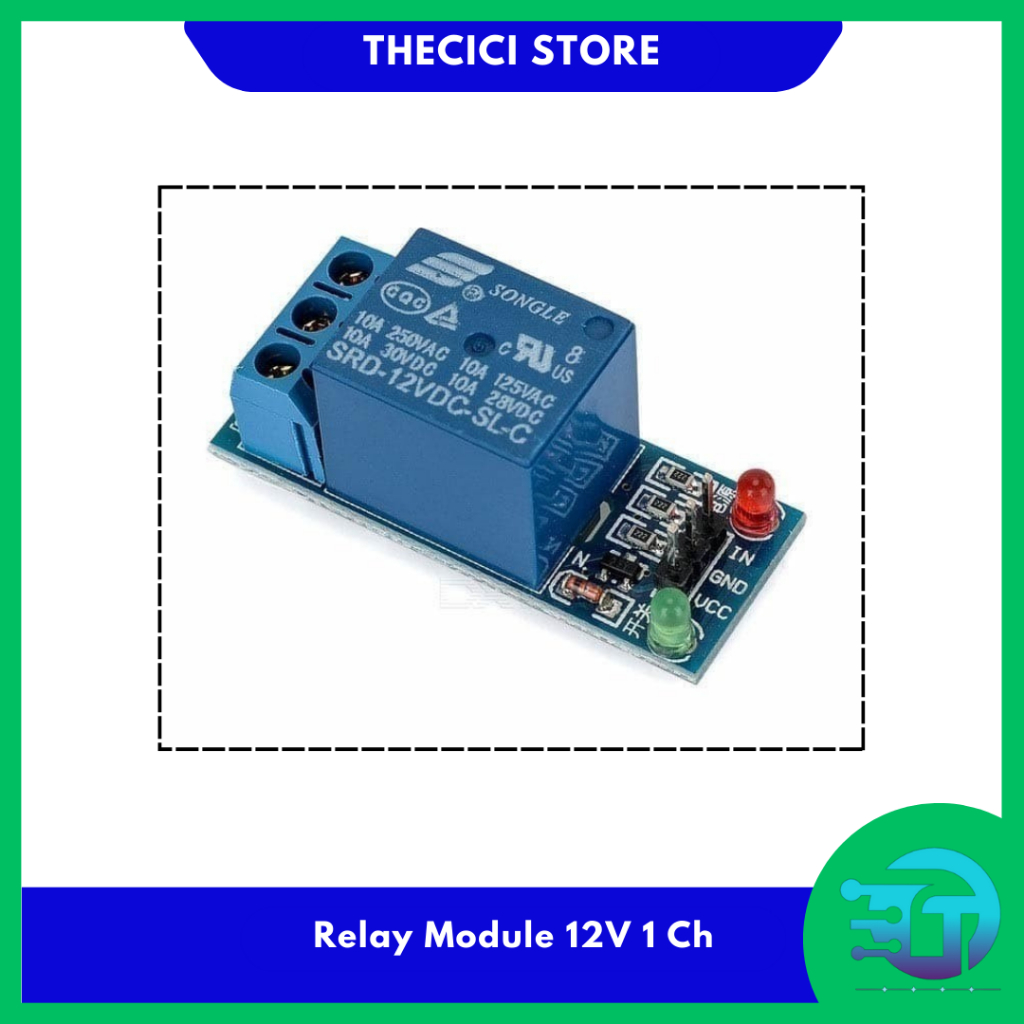 Relay 12V 1 Channel Modul Relay Module 1 Channel 12V