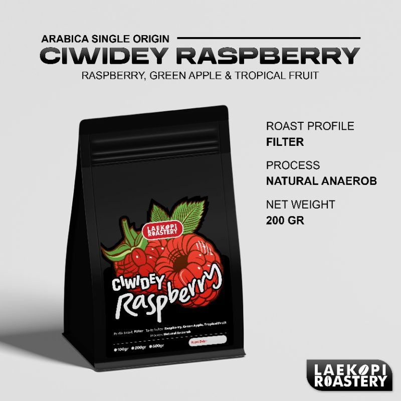 

Biji Kopi Bubuk Arabika CIWIDEY RASPBERRY Single Origin 200 gram
