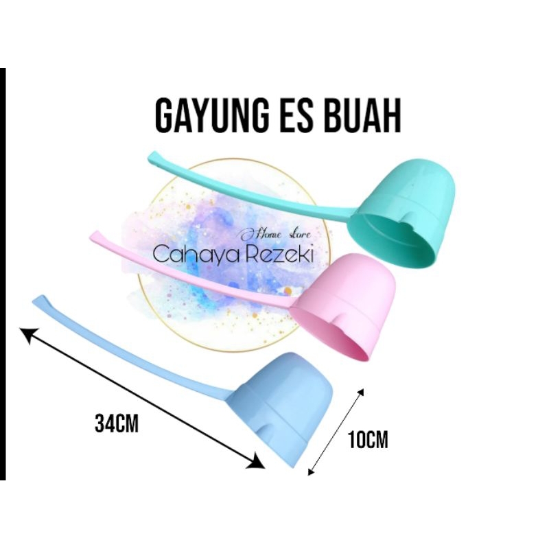 Gayung Panjang Es Buah Centong Irus Es Buah SOP Buah