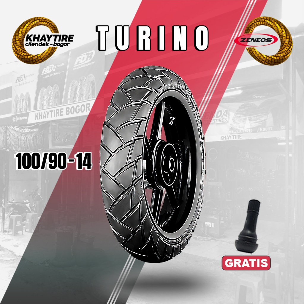 Ban Motor Matic ZENEOS TURINO 100/90 Ring 14 Tubeless