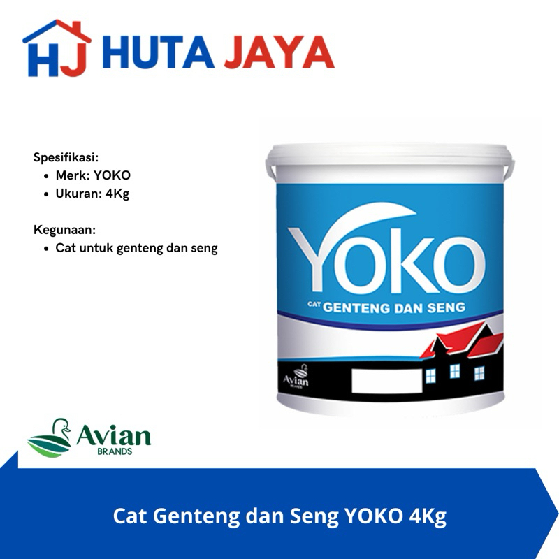 Cat Genteng dan Seng Yoko 4Kg