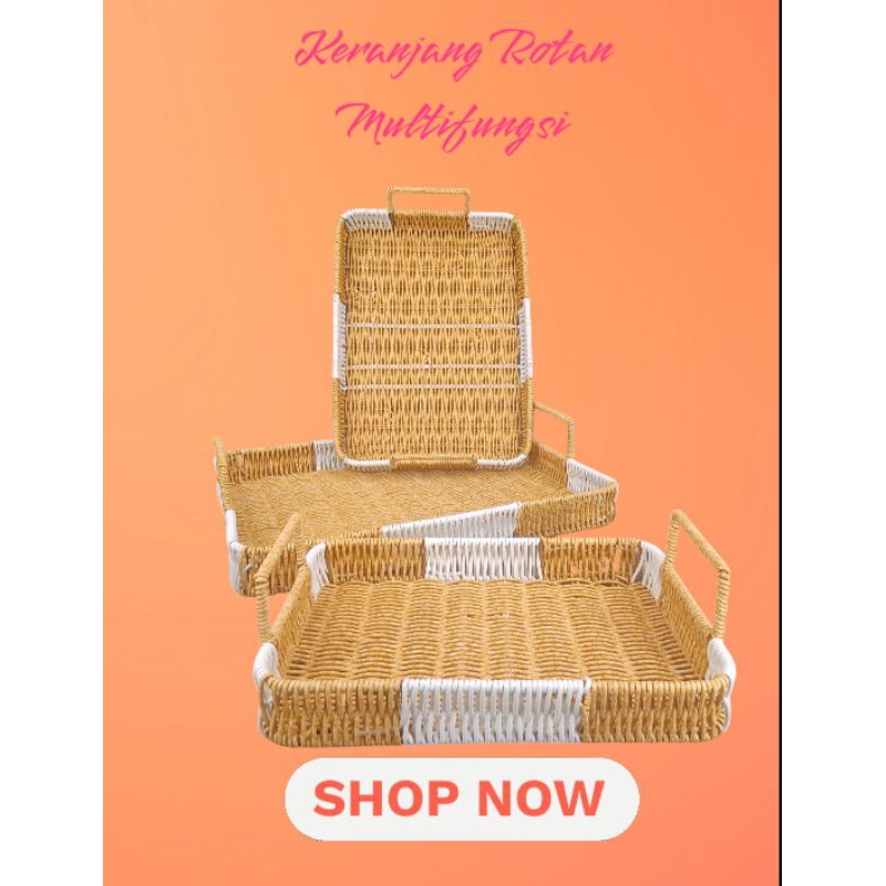 Keranjang Rotan Multifungsi | Keranjang Rotan Serbaguna | Keranjang Rotan Besi Anyam |  Keranjang Ro