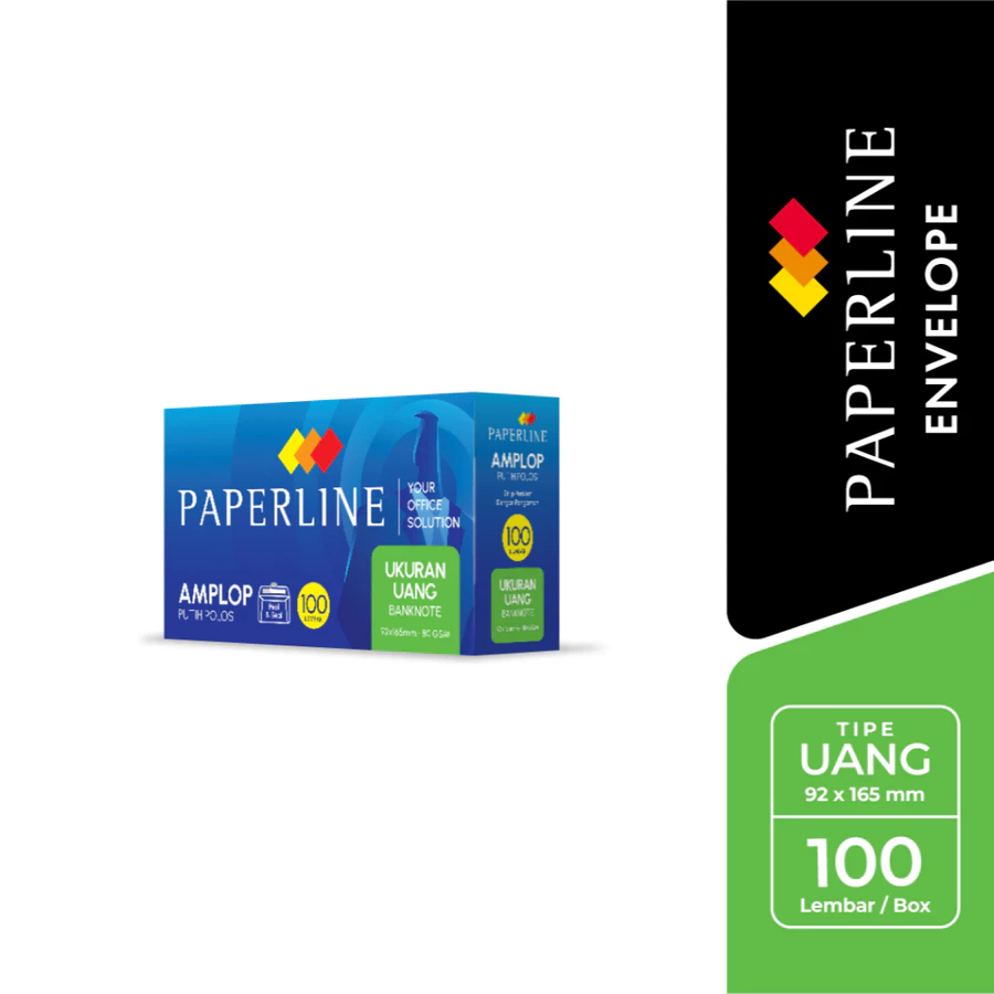 

PAPERLINE Amplop Ukuran Uang 100 Lembar/Box