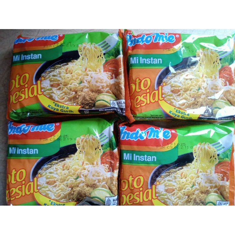 

Indomie 4 bungkus (bundle) Soto spesial 75 gram