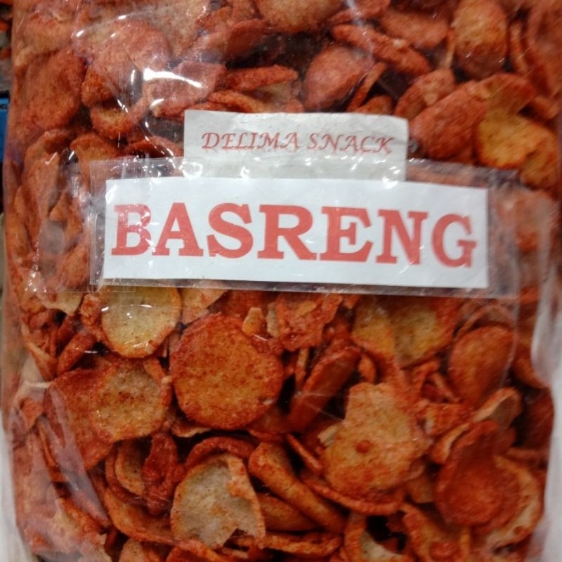

kerupuk basreng pedas bumbu kering mantap